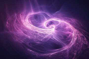 Computer Generated Image of a Purple Spiral