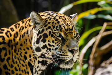 Fototapeta premium Jaguar Portrait in Focus