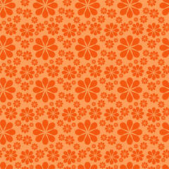 Fototapeta premium Seamless decorative pattern with flowers wallpaper festive birthday background art decor design for textile, paper 