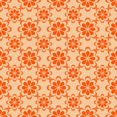 Seamless decorative pattern with flowers wallpaper festive birthday background art decor design for textile, paper	
