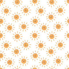 Dinosaur Sun Smile pattern