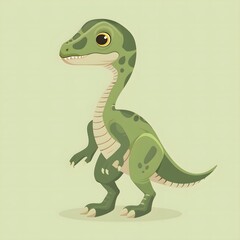 Fototapeta premium Cute dinosaur in flat vector style