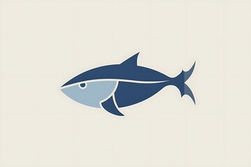 A minimalist fish icon with a ripple effect, embodying life and the aquatic world