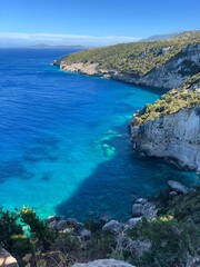 Obraz premium Coast of Zakynthos, Greece Beautiful Ionian Sea