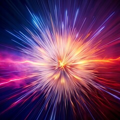 Abstract Light Streaks with Dynamic Movement and Gradient Effects