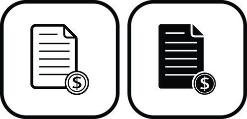 Bonds icon in flat and line set. stock market treasury bond vector for apps or website symbol. equity or corporate bonds sign chart isolated on transparent background