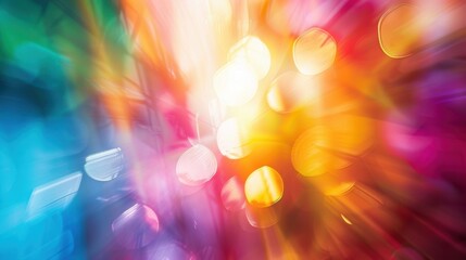 Abstract colorful lights blurred background