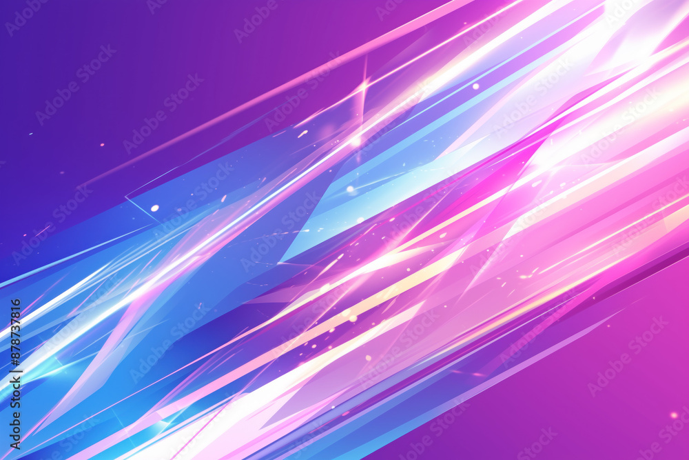 Poster abstract background with colorful light speed lines.