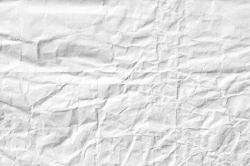 Crumpled white paper background texture