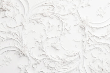 Detailed and sophisticated white floral pattern for modern designs