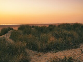 Sonnenuntergang an der niederländischen Nordsee