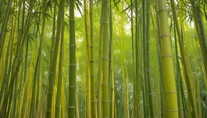 Fototapeta premium Phyllostachys aurea fairyland bamboo