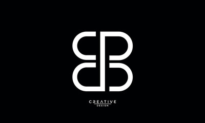 B, BB, Abstract Letters Logo Monogram