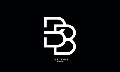 Obraz premium B, BB, Abstract Letters Logo Monogram