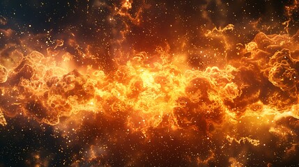 a fiery explosion representing an outburst of anger and intense emotional release
