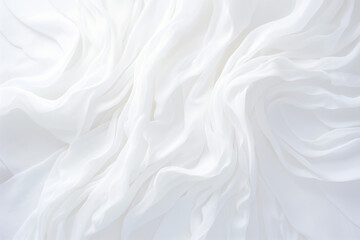 Obraz premium Soft white fabric background with flowing textures