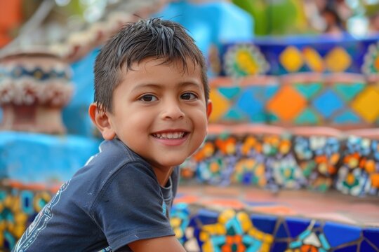 Happy latin kid