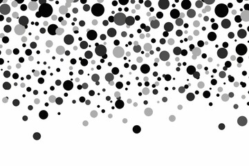 Abstract Background with Black and Grey Circles