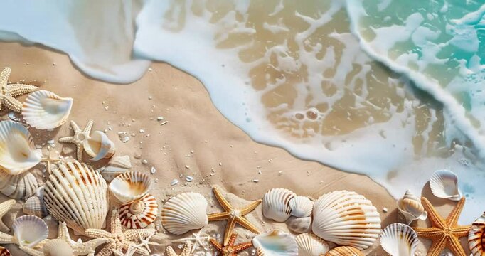 seashells on the beach