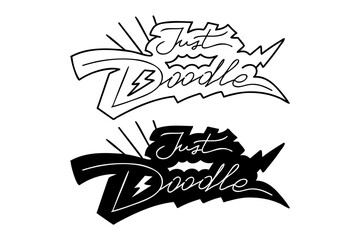 Stylized lettering Set. Inscription 