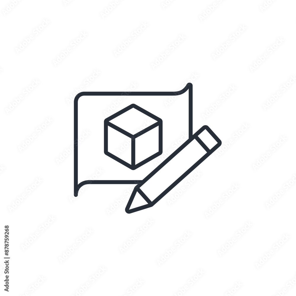 Poster prototype icon. vector.editable stroke.linear style sign for use web design,logo.symbol illustration
