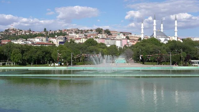 view of youth park in ulus ankara gen&ccedil;lik parkı
