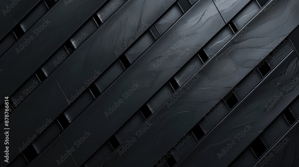 Poster abstract black background with seamless pattern resembling conveyor belt texture
