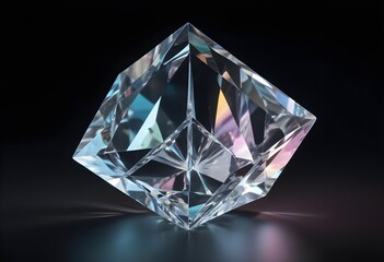 Burst flower like holographic Crystal with colorful light reflections, dark background, painting, multicolor, reflections, shiny, background, abstract, fantasy, concept, sunburst, beams, techno, digit