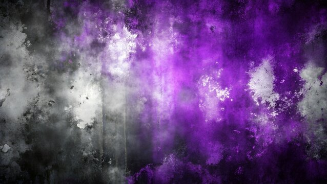 Abstract Purple And Gray Watercolor Background Image. Generative AI