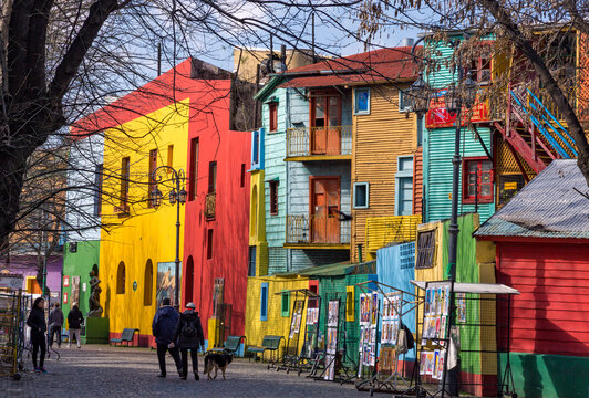 Caminito Street and surroundings. La Boca, Buenos Aires, Argentina