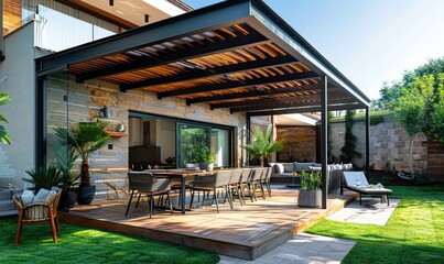 Stylish Modern House Patio: Outdoor Living Redefined