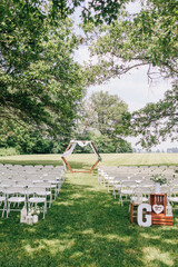 outdoor wedding ceremony