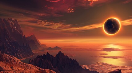 Solar Eclipse Stock Photo