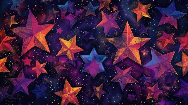 Star design for mouse pad seamless pattern