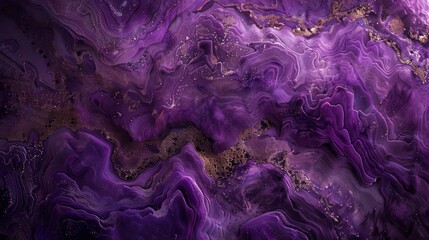 Obraz premium Abstract Background, a richly textured surface in deep amethyst purple, featuring a mix of smooth and rough areas with intricate patterns and highlights. The deep purple tones give a luxurious feel.