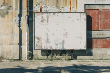 Obraz premium Blank Billboard Mockup on Street Wall