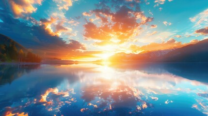 Obraz premium Free good morning scene wallpaper background photo