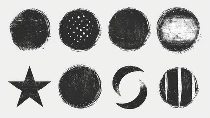 Hand-Drawn Doodle: Highlighted Star and Arrow Circle