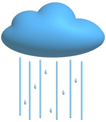 3d rain cloud