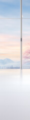 Blurred view of a peaceful, empty space.