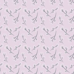 Simple floral seamless pattern with flowers for fabrics and cards and linens