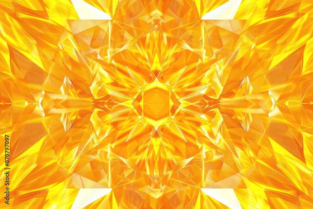 Fototapete abstract background, a stunning abstract background featuring geometric patterns in bright citrine y