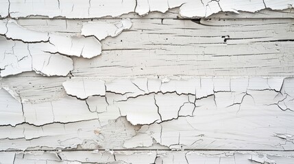 Crackling effect on white wooden background with space for text