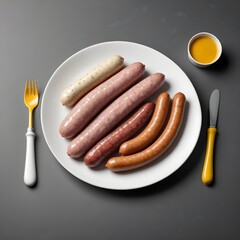 sausage on a plate