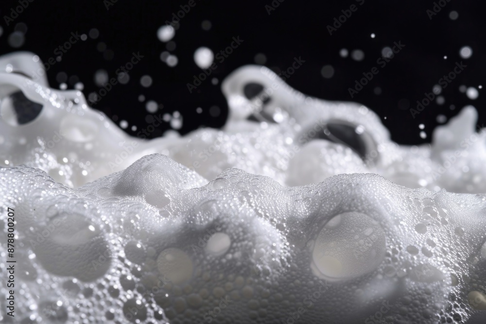 Poster a group of colorful bubbles captured in a tight shot, ideal for use in illustrations or designs wher