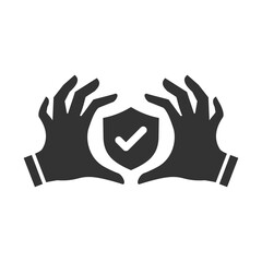 business insurance icon. vector protection icon for apps and websites