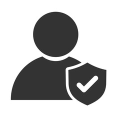 employee insurance icon. vector life insurance for apps and websites