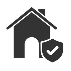 vector home insurance icon for apps and websites