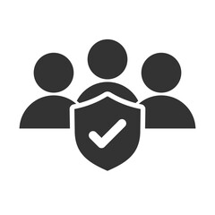 insurance group icon for applications and websites