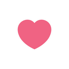 Heart vector icon, collection of love symbol icons, love symbol vector. red heart icon. heart vector illustration. white background.